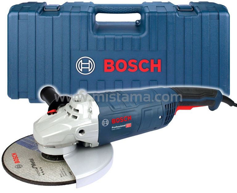 Szlifierka kątowa 2400W 230mm GWS 2400 J BOSCH + Walizka