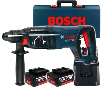 Akumulatorowy młot 18V 2,5J GBH 18V-26D BOSCH 2x4,0Ah + walizka