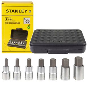 Zestaw 7 nasadek imbusowych 1/2" HEX 6-19 mm STANLEY