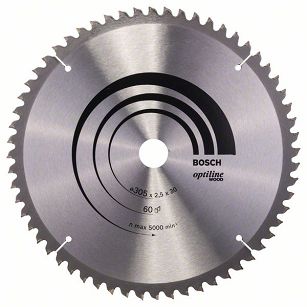 Tarcza pilarska 305/30mm Optiline Wood BOSCH (60 zębów)