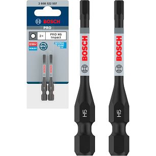 Klinga bit HEX H5 55 mm IMPACT BOSCH PRO zestaw 2 szt.