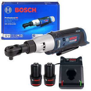 Kątowy klucz grzechotkowy 1/2" GRC 12V-60 SN BOSCH 2x2,0Ah