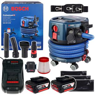 Odkurzacz akumulatorowy GAS 18V-12 MC BOSCH 2x5,0Ah + moduł GCT 30-42