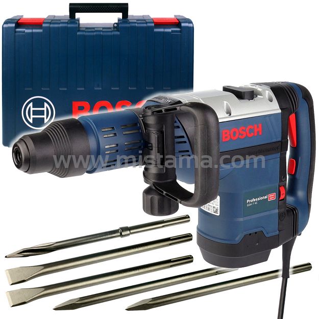 Młot udarowy GSH 7 VC BOSCH + walizka + 5 dłut