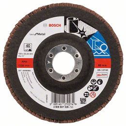 Tarcza listkowa X571 do metalu 125mm GR.40 BOSCH (prosta)