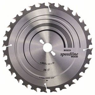 Tarcza pilarska 300/30mm Speedline Wood BOSCH  (28 zębów)