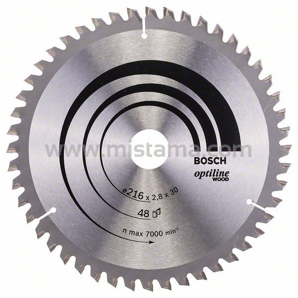 Tarcza pilarska 216/30mm Optiline Wood BOSCH (48 zębów)