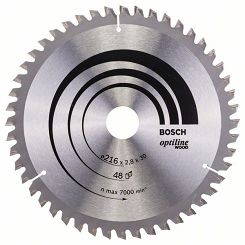 Tarcza pilarska 216/30mm Optiline Wood BOSCH (48 zębów)