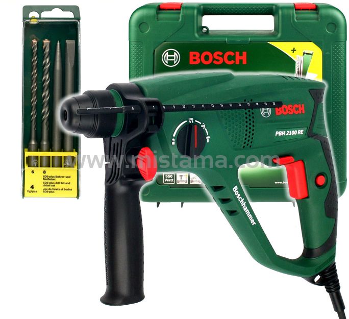 Młotowiertarka PBH 2100 RE BOSCH + walizka + osprzęt