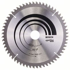 Tarcza pilarska 216/30mm Optiline Wood BOSCH (60 zębów)