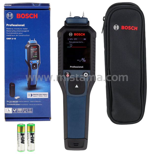 Cyfrowy miernik wilgotności wilgotnościomierz GMP 2-15 BOSCH