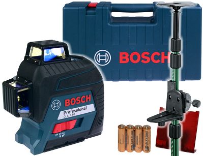 Laser krzyżowy GLL 3-80 BOSCH + kolumna TP320