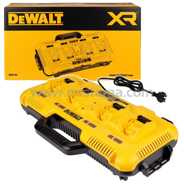 4-stanowiskowa ładowarka do akumulatorów 12V / 18V / 54V DCB104 DeWALT