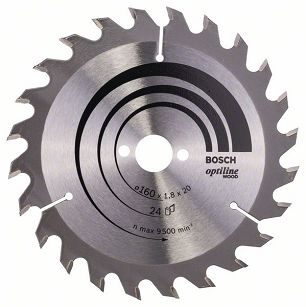 Tarcza pilarska 160/20mm Optiline Wood BOSCH (24 zęby)