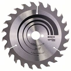 Tarcza pilarska 160/20mm Optiline Wood BOSCH (24 zęby)