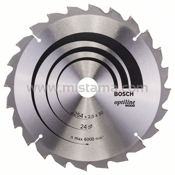 Tarcza pilarska 254/30mm Optiline Wood BOSCH (24 zęby)