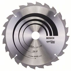 Tarcza pilarska 254/30mm Optiline Wood BOSCH (24 zęby)