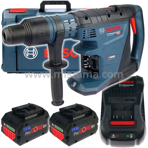 Akumulatorowy młot GBH 18V-40 C BOSCH 2x5,5Ah