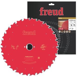 Piła widiowa 254/30 mm, 24 zęby FREUD do drewna, MDF