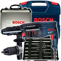 Młotowiertarka GBH 2-26 DFR BOSCH + walizka + 11 wierteł i dłut