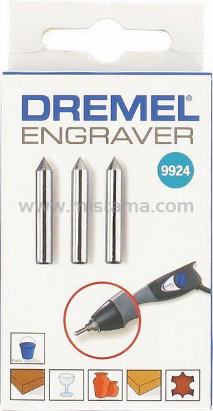 Karbidowy bit do grawerowania 9924 DREMEL Engraver (3 sztuki)