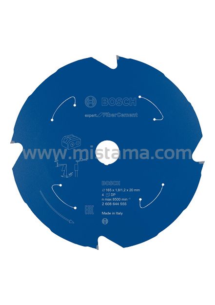Tarcza pilarska 165/20mm Expert for Fiber Cement BOSCH do pilarek aku (6 zębów)