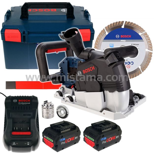 Akumulatorowa bruzdownica GNF 18V-40 L-BOXX 2x8,0Ah + 2 tarcze diamentowe