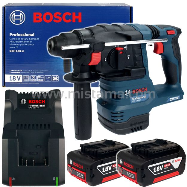 Akumulatorowy młot GBH 185-LI BOSCH 2x5,0Ah