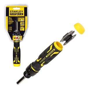 Wkrętak grzechotkowy SpeedDrive STANLEY FATMAX + 3 bity