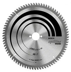 Tarcza pilarska 260/30mm Optiline Wood BOSCH (48 zębów)