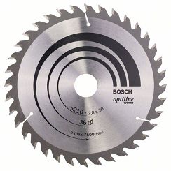 Tarcza pilarska 210/30mm Optiline Wood BOSCH (36 zębów)