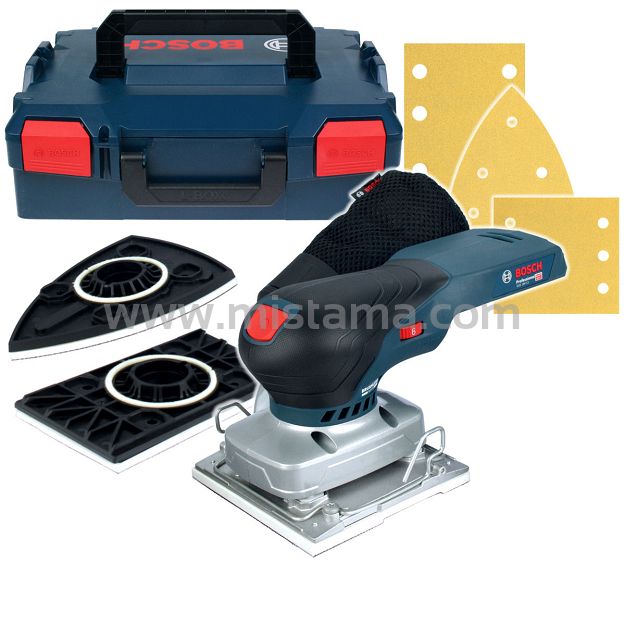 Szlifierka oscylacyjna GSS 18V-13 BOSCH L-BOXX (korpus) + osprzęt