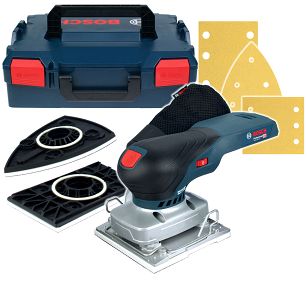Szlifierka oscylacyjna GSS 18V-13 BOSCH L-BOXX (korpus) + osprzęt