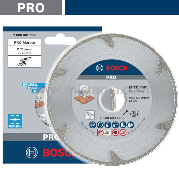 Tarcza diamentowa 115 mm BOSCH PRO (marmur, gips)