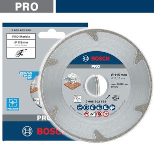 Tarcza diamentowa 115 mm BOSCH PRO (marmur, gips)