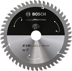 Tarcza pilarska 140/20mm Standard for Aluminium BOSCH (50 zębów) do pilarek aku