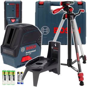 Laser GCL 2-50 BOSCH + odbiornik LR6 + uchwyt RM1 + statyw TT 150 + walizka