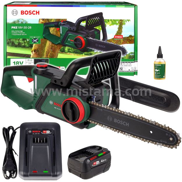Piła łańcuchowa PKE 18V-30-28 BOSCH 1x4,0Ah