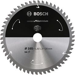 Tarcza pilarska 165/20mm Standard for Aluminium BOSCH (54 zęby) do pilarek aku