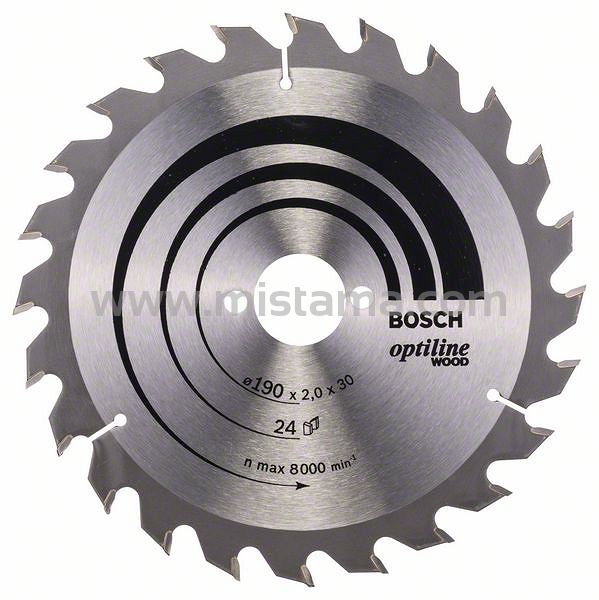 Tarcza pilarska 190/30mm Optiline Wood BOSCH (24 zęby)