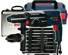 Młotowiertarka GBH 2-28 F BOSCH L-BOXX + 11 wierteł i dłut