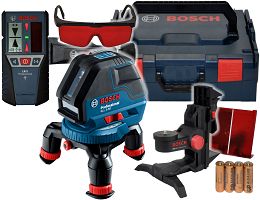 Laser krzyżowy GLL 3-50 BOSCH L-BOXX + BM1 + odbiornik LR2 