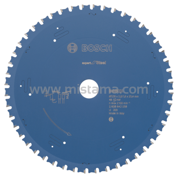 Tarcza pilarska 230/25,4mm Expert for Steel BOSCH (48 zębów)