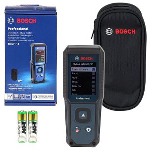 Cyfrowy miernik wilgotności wilgotnościomierz nieinwazyjny GMM 1-15 BOSCH