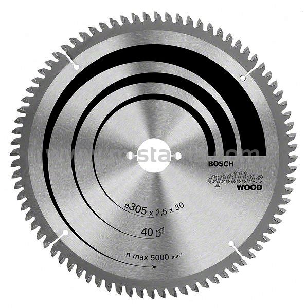 Tarcza pilarska 305/30mm Optiline Wood BOSCH (40 zębów)
