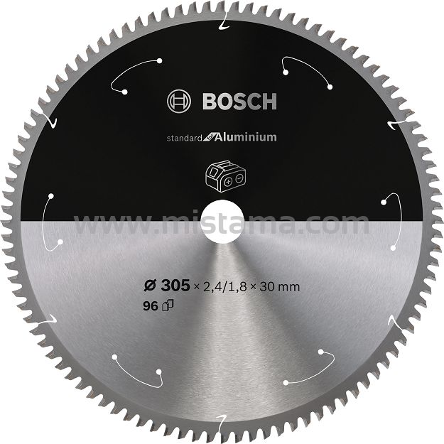 Tarcza pilarska 305/30mm Standard for Aluminium BOSCH (96 zębów) do pilarek aku