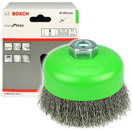 Szczotka druciana garnkowa 100mm BOSCH (gwint M14)