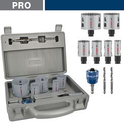 Zestaw 6 otwornic 20-64 mm Multi-Material BOSCH PRO + walizka