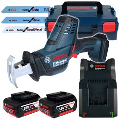 Piła szablasta GSA 18 V-LI C BOSCH L-BOXX 2x4,0Ah