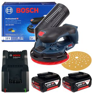 Szlifierka mimośrodowa GEX 18V-150-3 BOSCH 2x5,0Ah